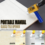 Maxbell Manual Glass Cutter Cutting Machine Hand Tools for Home DIY Thick Glass Aureate