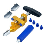 Maxbell Manual Glass Cutter Cutting Machine Hand Tools for Home DIY Thick Glass Aureate