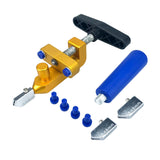 Maxbell Manual Glass Cutter Cutting Machine Hand Tools for Home DIY Thick Glass Aureate