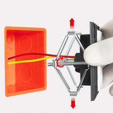 Maxbell 10 Pieces Electrical Box Repairer Adjustable for Replacement Accessories