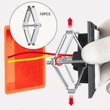 Maxbell 10 Pieces Electrical Box Repairer Adjustable for Replacement Accessories