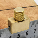 Maxbell Brass Ruler Positioning Block DIY Line Scriber Block Measuring Tools