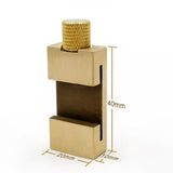 Maxbell Brass Ruler Positioning Block DIY Line Scriber Block Measuring Tools