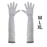 Maxbell Cut Resistant Gloves Wear Resistant Arm Protection Sleeves for Yard Camping Medium