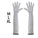 Maxbell Cut Resistant Gloves Wear Resistant Arm Protection Sleeves for Yard Camping Medium