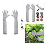 Maxbell Cut Resistant Gloves Wear Resistant Arm Protection Sleeves for Yard Camping Medium