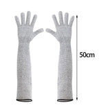 Maxbell Cut Resistant Gloves Wear Resistant Arm Protection Sleeves for Yard Camping Large