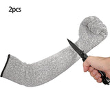 Maxbell Cut Resistant Gloves Wear Resistant Arm Protection Sleeves for Yard Camping XL