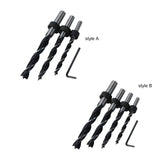 Maxbell Brad Point Drill Bit 6mm/8mm/10mm Hole Puncher Drilling Tools for Carpentry style A