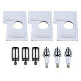Maxbell 9Pcs Air Filter, Oil Filter, Sparking Plug Replacements for MS170 180 Parts