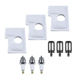 Maxbell 9Pcs Air Filter, Oil Filter, Sparking Plug Replacements for MS170 180 Parts