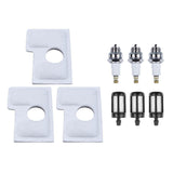 Maxbell 9Pcs Air Filter, Oil Filter, Sparking Plug Replacements for MS170 180 Parts