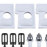 Maxbell 9Pcs Air Filter, Oil Filter, Sparking Plug Replacements for MS170 180 Parts
