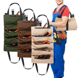 Maxbell Tool Pouch Rolling Carry Case Electrician Maintenance Tool Bag for Gifts