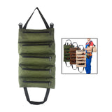 Maxbell Tool Pouch Rolling Carry Case Electrician Maintenance Tool Bag for Gifts