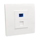 Maxbell Ethernet Wall Plate Outlet Fittings Easy Installation for Cable Installation
