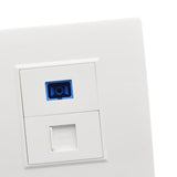 Maxbell Ethernet Wall Plate Outlet Fittings Easy Installation for Cable Installation