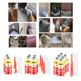 Maxbell Metal Glue Welding Glue High Temperature Resistant for Alloy Steel 2 Bottles