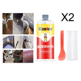 Maxbell Metal Glue Welding Glue High Temperature Resistant for Alloy Steel 2 Bottles