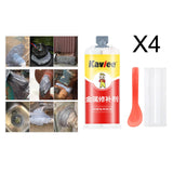 Maxbell Metal Glue Welding Glue High Temperature Resistant for Alloy Steel 4 Bottles