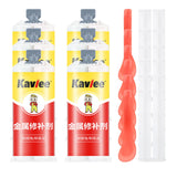 Maxbell Metal Glue Welding Glue High Temperature Resistant for Alloy Steel 6 Bottles