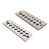 Maxbell 17 Holes Steel Dowel Plate for Construction Woodworking Home Improvement metric system