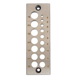 Maxbell 17 Holes Steel Dowel Plate for Construction Woodworking Home Improvement metric system