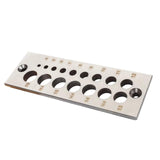 Maxbell 17 Holes Steel Dowel Plate for Construction Woodworking Home Improvement metric system