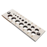 Maxbell 17 Holes Steel Dowel Plate for Construction Woodworking Home Improvement metric system