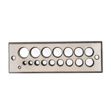 Maxbell 17 Holes Steel Dowel Plate for Construction Woodworking Home Improvement metric system