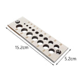 Maxbell 17 Holes Steel Dowel Plate for Construction Woodworking Home Improvement metric system