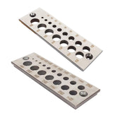 Maxbell 17 Holes Steel Dowel Plate for Construction Woodworking Home Improvement metric system