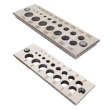Maxbell 17 Holes Steel Dowel Plate for Construction Woodworking Home Improvement metric system