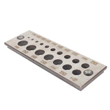 Maxbell 17 Holes Steel Dowel Plate for Construction Woodworking Home Improvement English system
