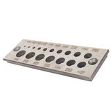 Maxbell 17 Holes Steel Dowel Plate for Construction Woodworking Home Improvement English system
