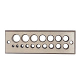Maxbell 17 Holes Steel Dowel Plate for Construction Woodworking Home Improvement English system