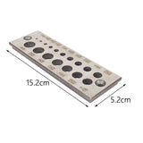 Maxbell 17 Holes Steel Dowel Plate for Construction Woodworking Home Improvement English system