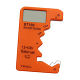 Maxbell Portable Battery Tester Battery Tester Checker Universal for 9V 1.5V AA Orange