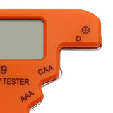 Maxbell Portable Battery Tester Battery Tester Checker Universal for 9V 1.5V AA Orange
