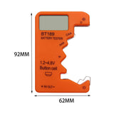 Maxbell Portable Battery Tester Battery Tester Checker Universal for 9V 1.5V AA Orange