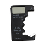 Maxbell Portable Battery Tester Battery Tester Checker Universal for 9V 1.5V AA Black