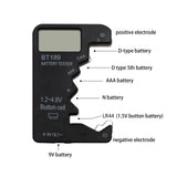 Maxbell Portable Battery Tester Battery Tester Checker Universal for 9V 1.5V AA Black