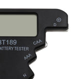 Maxbell Portable Battery Tester Battery Tester Checker Universal for 9V 1.5V AA Black