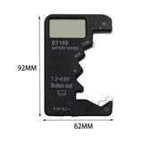Maxbell Portable Battery Tester Battery Tester Checker Universal for 9V 1.5V AA Black