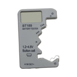 Maxbell Portable Battery Tester Battery Tester Checker Universal for 9V 1.5V AA Argent