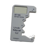 Maxbell Portable Battery Tester Battery Tester Checker Universal for 9V 1.5V AA Argent