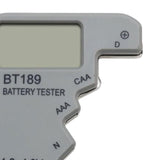 Maxbell Portable Battery Tester Battery Tester Checker Universal for 9V 1.5V AA Argent