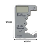 Maxbell Portable Battery Tester Battery Tester Checker Universal for 9V 1.5V AA Argent