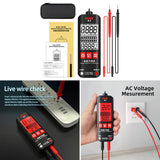 Maxbell Pocket Voltage Detector Multimeter Removeable Test Leads for Electricians with tool bag