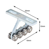 Maxbell Installation Roller Trolley 8 Wheel Silent Hardware Accs Smooth for HH008